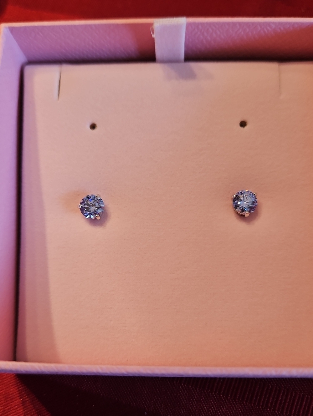 Swarovski Light Blue Crystal Stud Earrings